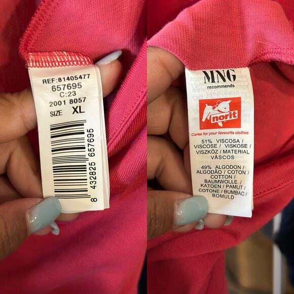 Vintage 70s Disco Dress MNG Womens XL Pink Halterneck Slip Cocktail Barbie Party - Picture 13 of 13